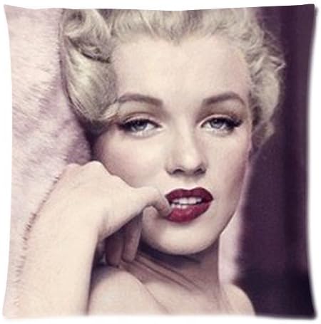 Marilyn Monroe Zippered Throw Pillow Cases Cover Cushion Case 18x18 (Two sides) by celebrity pillowcase