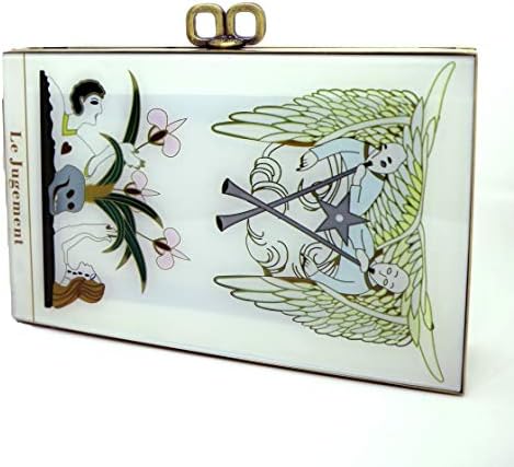 Foxingham (TM) Classy Designer Box Style Clutch Sling Hand Bag Purse for Party Formal Casuals Weddings Perfect Gift for Girls Girlfriend Mom Best Friend Women X9V