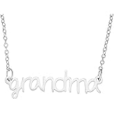 AHAETH Grandma Necklace for Women Gifts Mothers Day Jewelry for Grandma personalized Grandmother Necklaces
