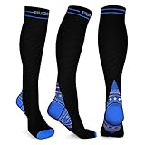 SUGIFT Compression Socks (20-30mmHg) for Men & Women, Best Graduated Compression Socks For Running, Athletic Sports, Crossfit, Flight Travel - Suits Nurses, Edema, Diabetic, Varicose Veins.