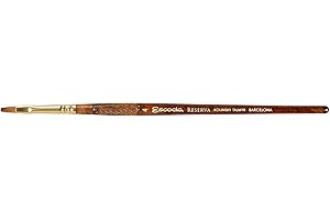SPEEDBALL Escoda Reserva 1226 Series Artist Watercolor Short Handle Paint Brush, Bright, Size 4, Pure Kolinsky