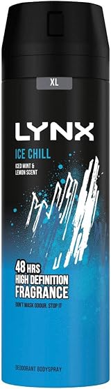 Lynx Ice Chill Body Spray 200ml 3 Pack Frozen Mint Lemon 48H Sweat Protection view 2