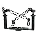 CamDive Universal full aluminium underwater video stabilizer tray for any housing with ¼”-20 threaded holes (Underwater stabilizer, 2 x 8” Double one inch ball arm, 4 x 1” Ball clamp)