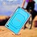 Fintie Shockproof Case for All-New Amazon Fire 7 (7th Gen, 2017 Release) - [Tuatara Magic Ring] [360 Rotating] Multi-Functional Grip Stand Protective Carry Cover w/Built-in Screen Protector, Blue