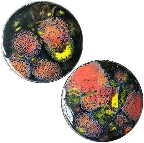 Pair - Masquerade Ceramic Glass Ear Plugs with Essential Oils Diffuser for Scented Gauges (18mm l 11/16in)
