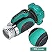 Yuelife Garden Hose Shut Off Valve, Connect Outside Spigot Friendly Faucet Extension - with Smooth Long Knobs and 2 Repalceable Washers for Easy Garden Life-Green (1 Way Garden Hose Shut Off Valve)