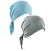 2 Pack Women's Scarf Pre Tied Chemo Hat Beanie Turban Headwear for Cancer Patients