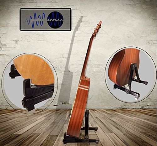 image for GuitarSense GS-ST1- Super Compact A-Frame Adjustable Folding Guitar St