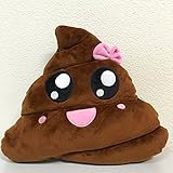 Mrs Pink Poop Emoji Pillow Emoticon Stuffed Plush Toy