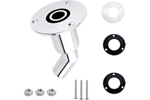 PETIT MANON Thru Hull Exhaust Skin,316 Stainless Steel Thru Hull Exhaust Fittings for 24mm Tube Pipe Socket Hardware,for Diesel Parking Heaters Car Truck Boat