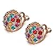 Yoursfs Clip On Earrings For Women Multicolor Crystal Rhinestone Statement Clip Earrings Jewelry…