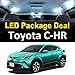 HighTechAutoAccessory - LED Interior Package Deal for 2018 Toyota C-HR CHR XLE Premium (8 Pieces), WHITE