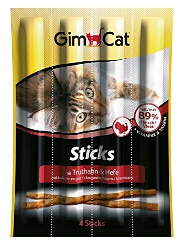 Gimpet лакомые палочки - колбаски индейка+дрожжи для кошек, 4шт 20г (1x24) 400082 (4002064400082)