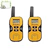 Amanico-Kids-Walkie-Talkies-22-Channel-FRSGMRS-2-Way-Radio-2-miles-up-to-37-Miles-UHF-Handheld-Smart-Mini-Size-33-In-Length-for-girls-boys-Kids-Children-Teens-1-Pair-Orange