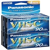 Super High-Grade VHS-c Videocassette 4 Pack