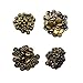 CrazyEve Leathercraft Copper Press Studs Snap Fasteners Poppers Sewing Clothing Snaps Button 40 pcs with Fixing Tool (633(12.5mm)) Bronze