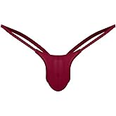 Evankin Men's Underwear See Through Sexy Jock Straps Underpants U-shaped Pouch T-shaped Pants Fun Underwear