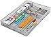 YBM Home Stainless Steel Silverware Tray Organizer for Kitchen Utensils, In-Drawer Cutlery Tray Mesh Utensil Drawer Organizer with 6 Compartments for Kitchen and Office
