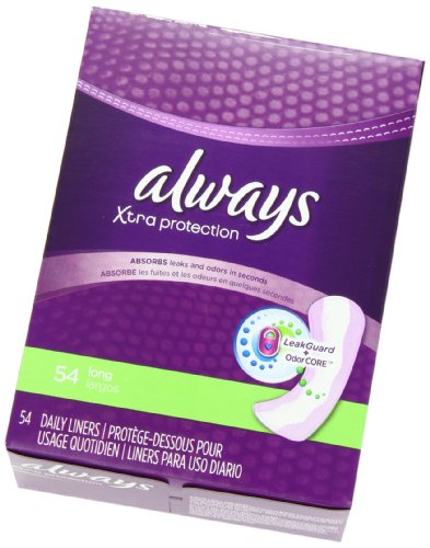 Always Anti-Bunch Xtra Protection Daily Liners Long Unscented, Anti Bunch Helps You Feel Comfortable, 108 Count (Packaging May Vary)