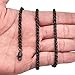 Besteel Jewelry 4MM Mens Womens Stainless Steel Wheat Chain Necklace Link Black 18-30 Inch (18)