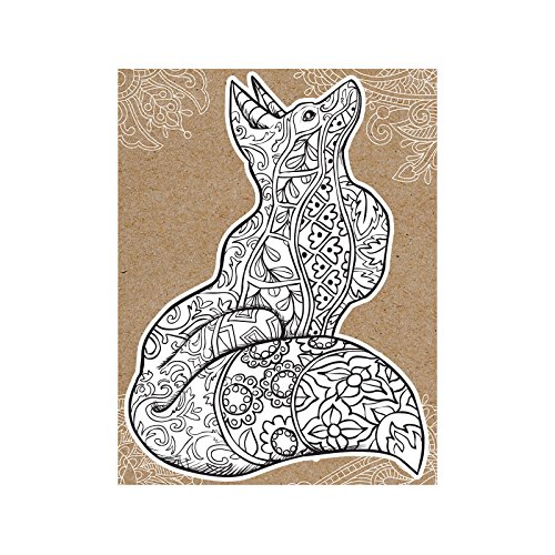 Diecut Coloring Card W/5.25