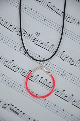 NEON Pink Guitar String Necklace