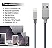 ONSON iPhone Cable,3Pack 6FT Nylon Braided Cord Lightning Cable Certified to USB Charging iPhone Charger for iPhone 7/7 Plus/6/6 Plus/6S/6S Plus,SE/5S/5,iPad,iPod Nano 7 (Gray,6FT)