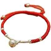 Protection Bracelet for Women and Men Real 925 Sterling Silver Lucky Bell Amulet Red Rope Bracelet Handmade String Adjustable Jewelry Gift