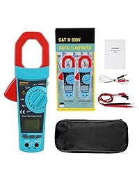 1200 una pesada Medidor de abrazadera de corriente multímetro, Autool Auto Manual que van 6000 unidades True RMS AC DC Volt Amp Ohm temperatura capacitancia prueba de diodos