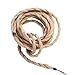 Rope Light Cord, 32.8ft Linen Covered Copper Wire 18/2 Round Vintage Twisted Cloth Cable Antique Industrial Lamp Rope for DIY Pendant Light (2-core)