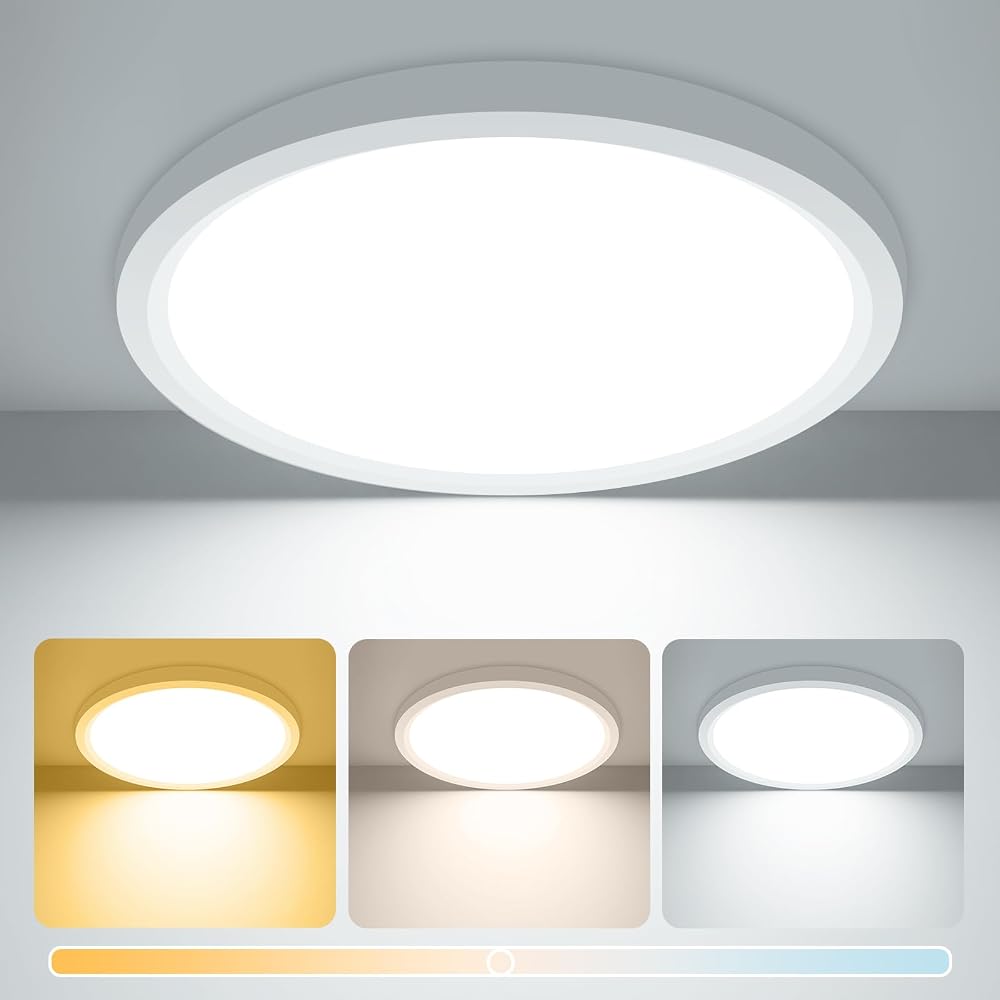 zemty 15W LED Ceiling Light 1800LM 3000K 4000K 6500K IP44 Ultra Thin 18cm