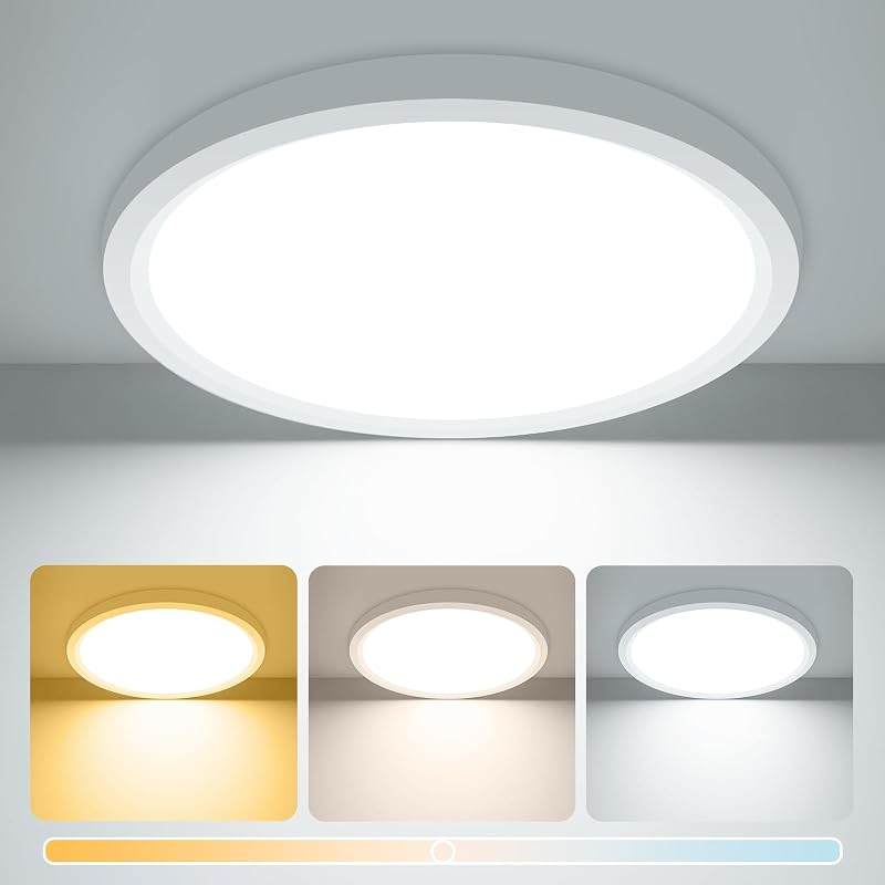 zemty 15W LED Ceiling Light 1800LM 3000K 4000K 6500K IP44 Ultra Thin 18cm