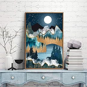 Framed Canvas Wall Art for Living Room, Bedroom City and Landscape Canvas Prints for Modern Home Decoration Ready to Hang - 16"x24" inches