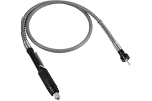 FDIT Universal Flexible Flex Shaft Extension Cord Flexible Shaft for Rotary Grinder Tool M8 Keyless Chuck Clamping Dia. 3.2mm