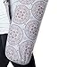 Geometric Om Mandala Cotton Exercise Yoga Mat Bag-Grey-One Size