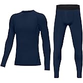 HovSiyla Youth Boys' Compression Leggings Athletic Shirt Tights Top Base Layer Set Sports Youth for Kids