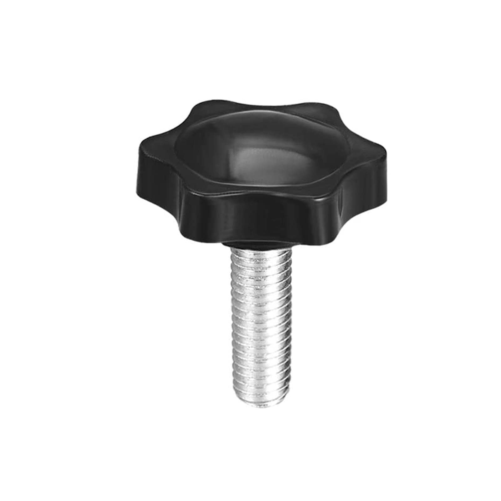TA-VIGOR M8 x 20mm Plum Hex Shaped Clamping Screw Knob, 38mm Dia Plastic Head Clamping Knob Handle Male Thread Thumb Screw