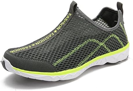 AULNG Men Mesh Slip On Water Shoes Quick Dry Breathable Aqua Shoes