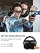 Mpow Noise Reduction Safety Ear Muff with Ear Plugs, Double Noise Reduction NRR 28dB Earmuff with NRR 32dB Earplugs, Professional Ear Protection for Shooting, Hunting, Mowing, Woodworking, Weeding