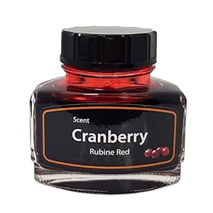 KenTaur Premium European 50 ml (1.7 oz) Calligraphy Bottle Ink – Red Color with a Subtle Cranberry Scent – Non-Toxic…