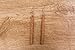 Skinny Natural Matchstick Wood Earrings from Reclaimed Mahogany