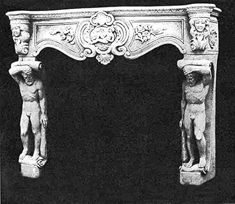 pompidu-living Kamin, Kaminumrandung, Steinkamin, Fireplace H 105 Farbe