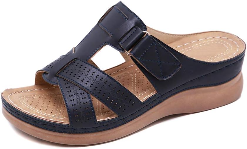Baovery Sandals Women Premium Orthopedic Open Toe Sandals,Vintage Anti-Slip Sandals Breathable Shoes for Summer