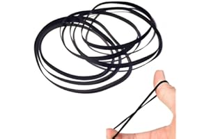 CYIWHI 50Pcs Recorder Rubber Belts, Cassette Recorder Repair Rubber Belts 40-135 MM (3MM Width)