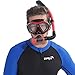 COPOZZ Diving Dry Top Snorkel with One-Way Purge Valve Silicone Mouthpiece for Scuba Diving Freediving