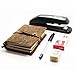 Cone Pocket Size Embossed Travel Leather Notebook 5.5x4.3x1.2 Inch, Brown, Pack of 1