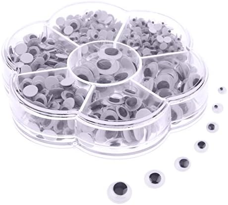 CALISTOUS 540pcs Mixed Wiggle Eyes Self Adhesive Googly Eyes Set DIY Scrapbooking Crafts