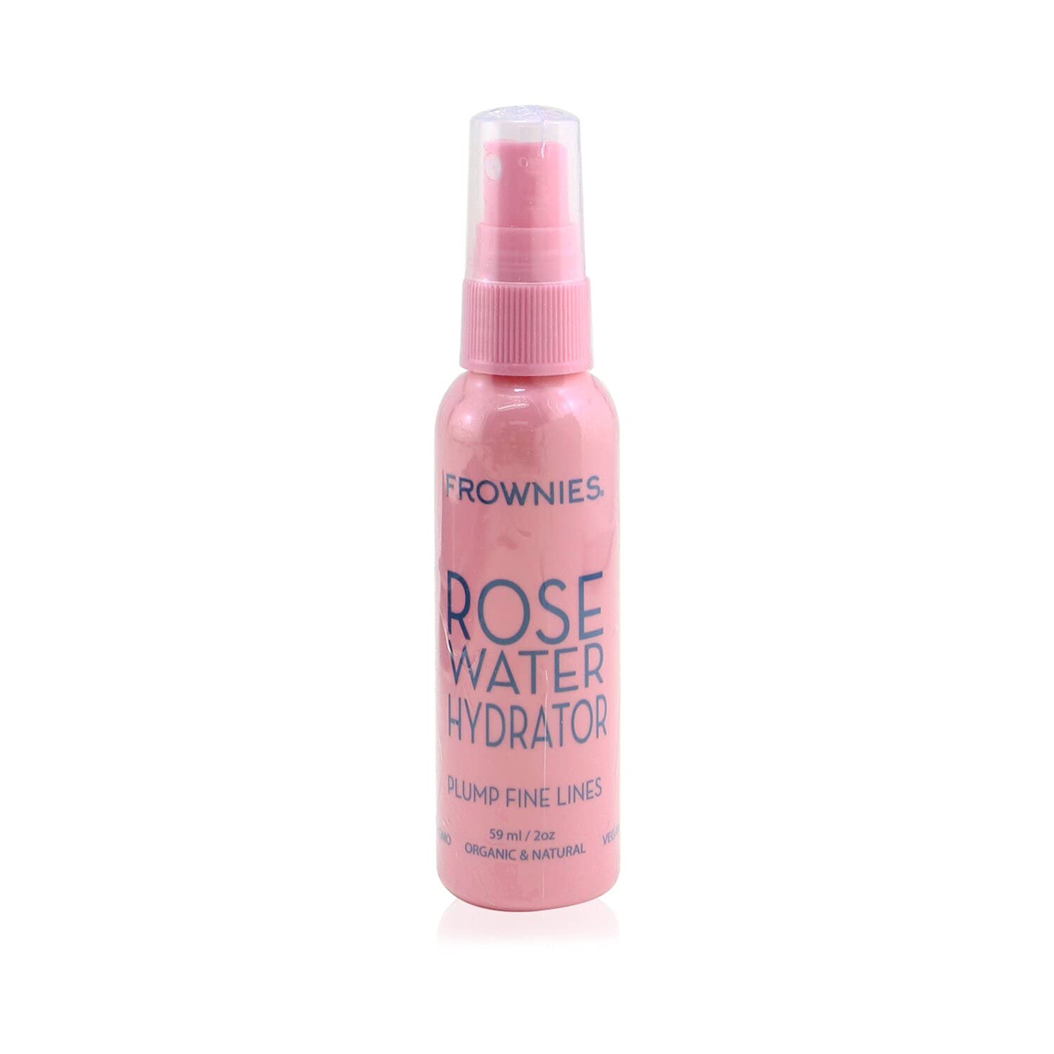 Frownies Rosewater Hydrator Spray, Contains Organic Rose Hydrosol, Organic Aloe Vera, Hyaluronic Acid