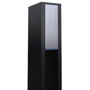 Standbriefkasten Design Briefkasten La Zed Schwarz Edelstahl Bravios Amazon De Baumarkt