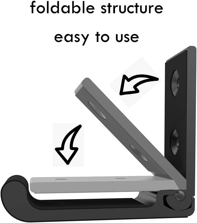 Aoanoko Indoor Gun Rack Wall Mount Soft Rubber Foldable Hook for Rifle, Shotgun, Archery Bow, 20lbs Holding Strength Holder Easily Installed on Wall, Door, Desk, Shelf: Sports & Outdoors